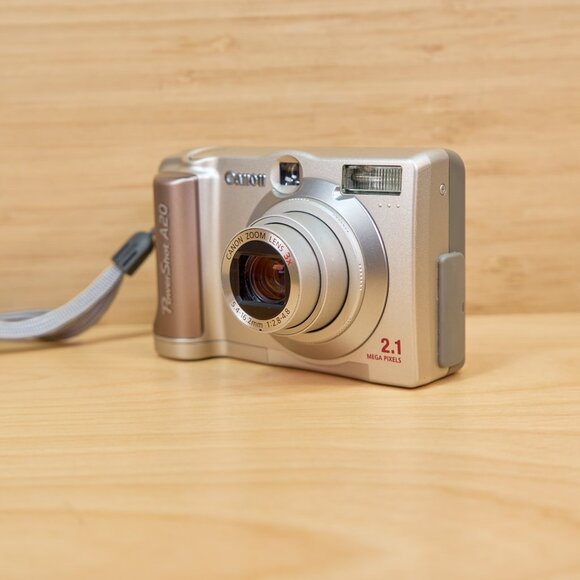 Vintage Canon Powershot A20 2.1 MP Digital Camera 3x Optical Zoom, Made in Japan - Picture 4 of 11